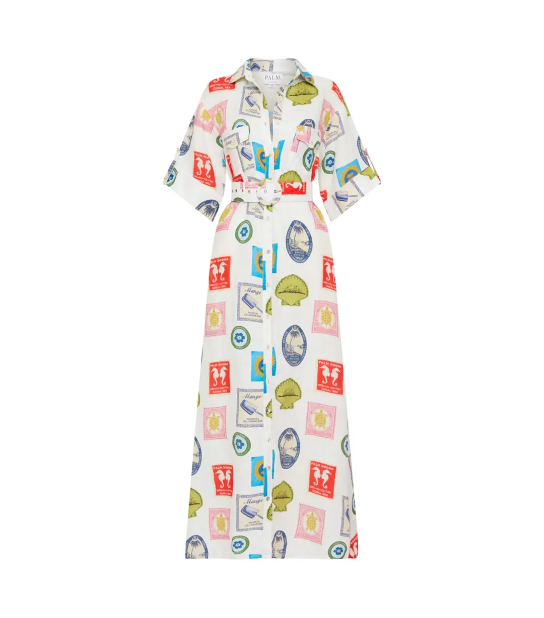 Palm Noosa Memento Dress in Holiday Stamp Size AU 12  for rent on The Volte - main image