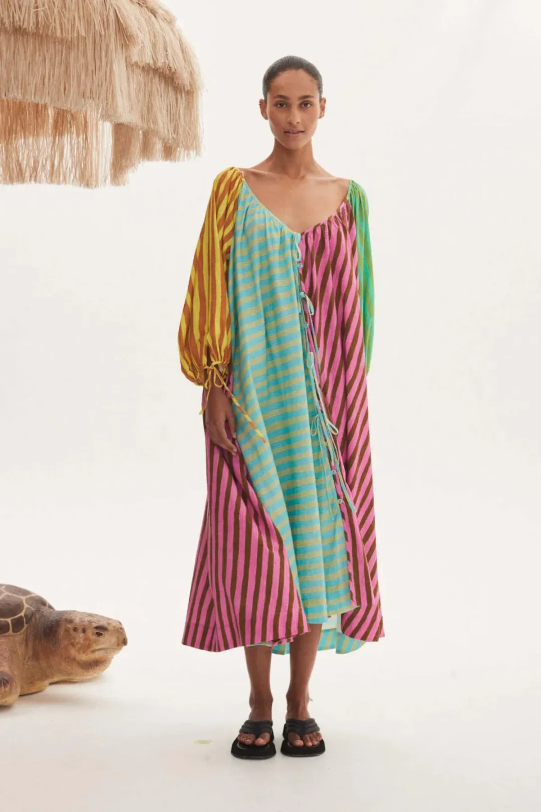 Alemais Bobbie Pool Dress Multi Size AU 10 for rent on The Volte - main image