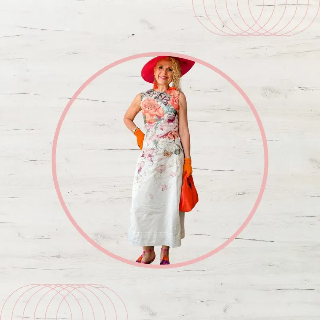 Leo Lin Cleo Sleeveless Midi Dress in Lush Placement Print in White Size 10 for rent on The Volte - main image