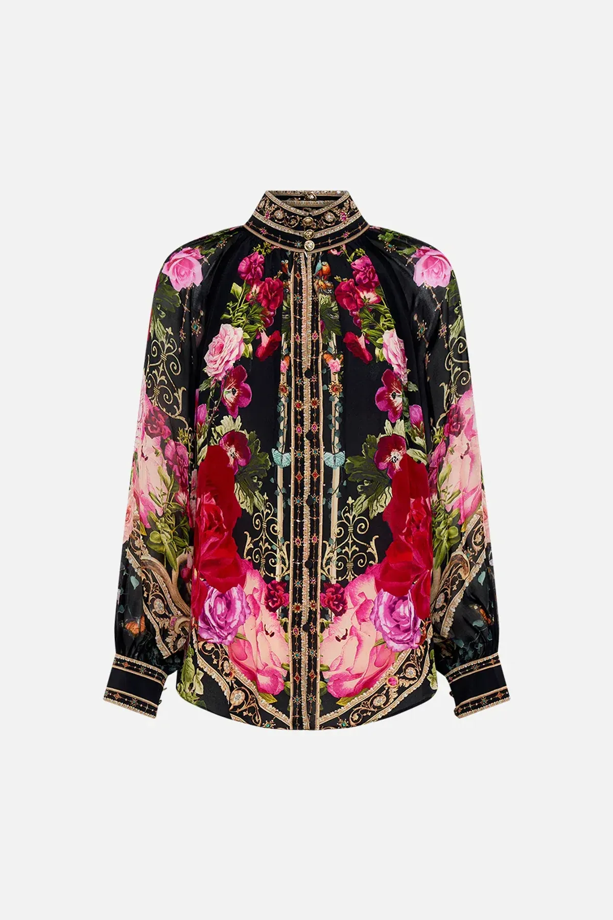 Camilla Reservation For Love Raglan Button Up Shirt Size 8/XXS - Image 5