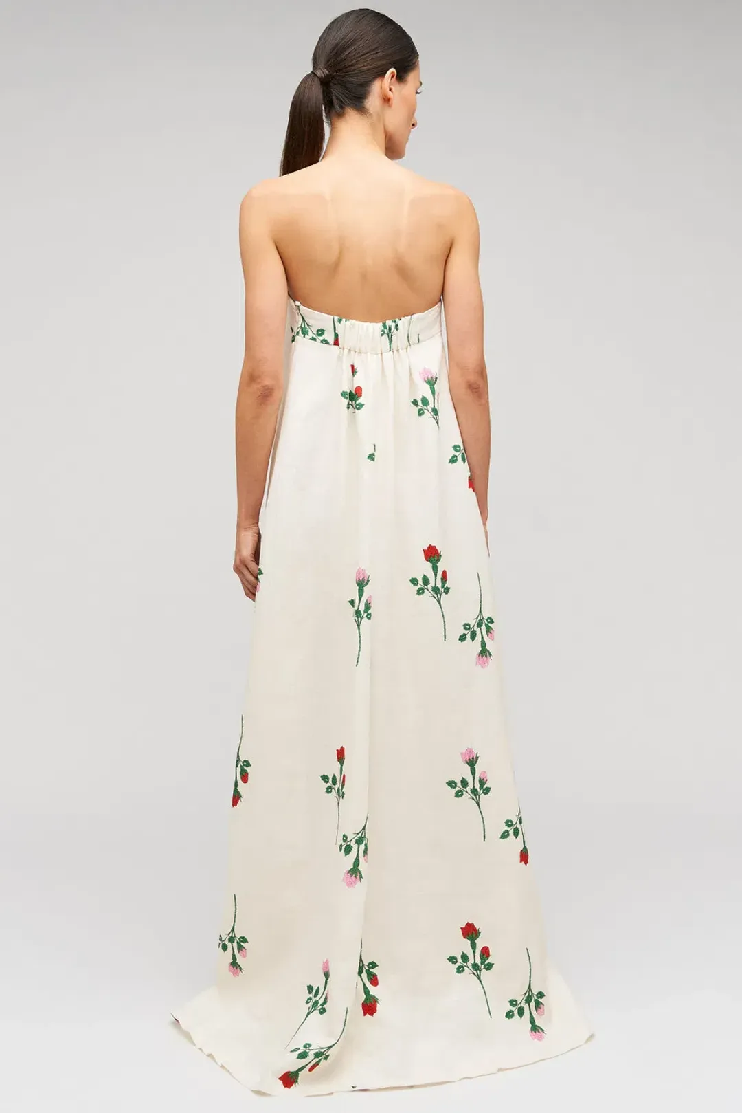 Oroton Rosebud Gown Antique White Size 8 for rent on The Volte - main image