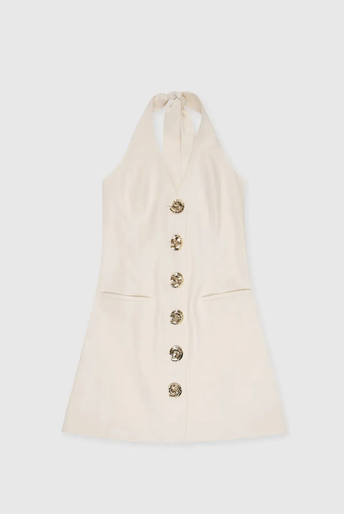 The Wolf Gang Irida Vest Mini Dress Ivory AU 6 XS - Image 3