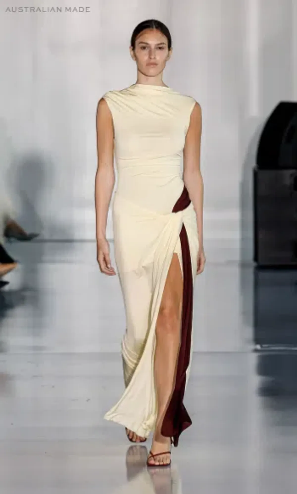 Bec and Bridge Greta Twist Maxi Dress in Butter AU 10 - Image 2