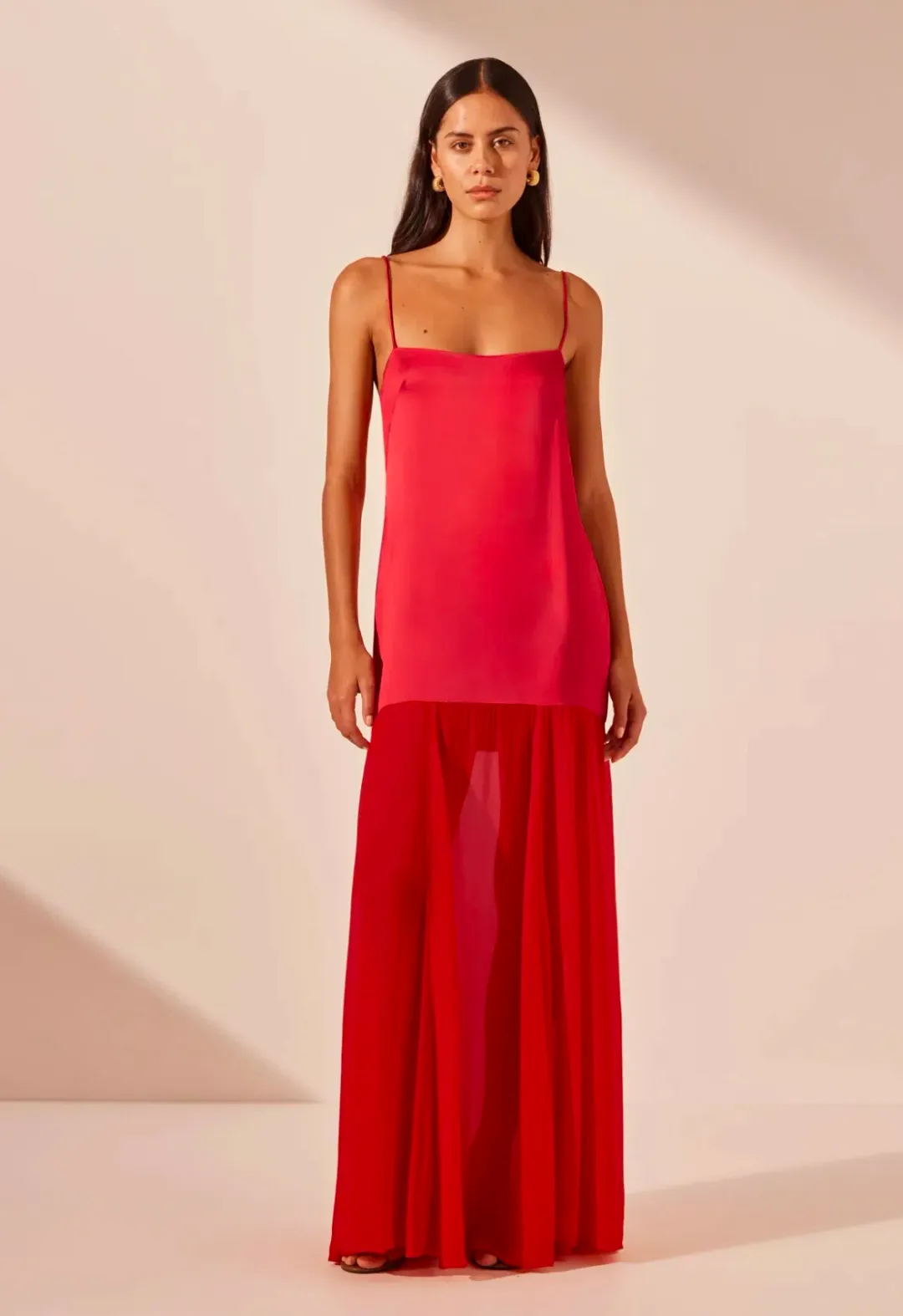Shona Joy Moraya Maxi Dress Chilli Size AU 8 for rent on The Volte - main image