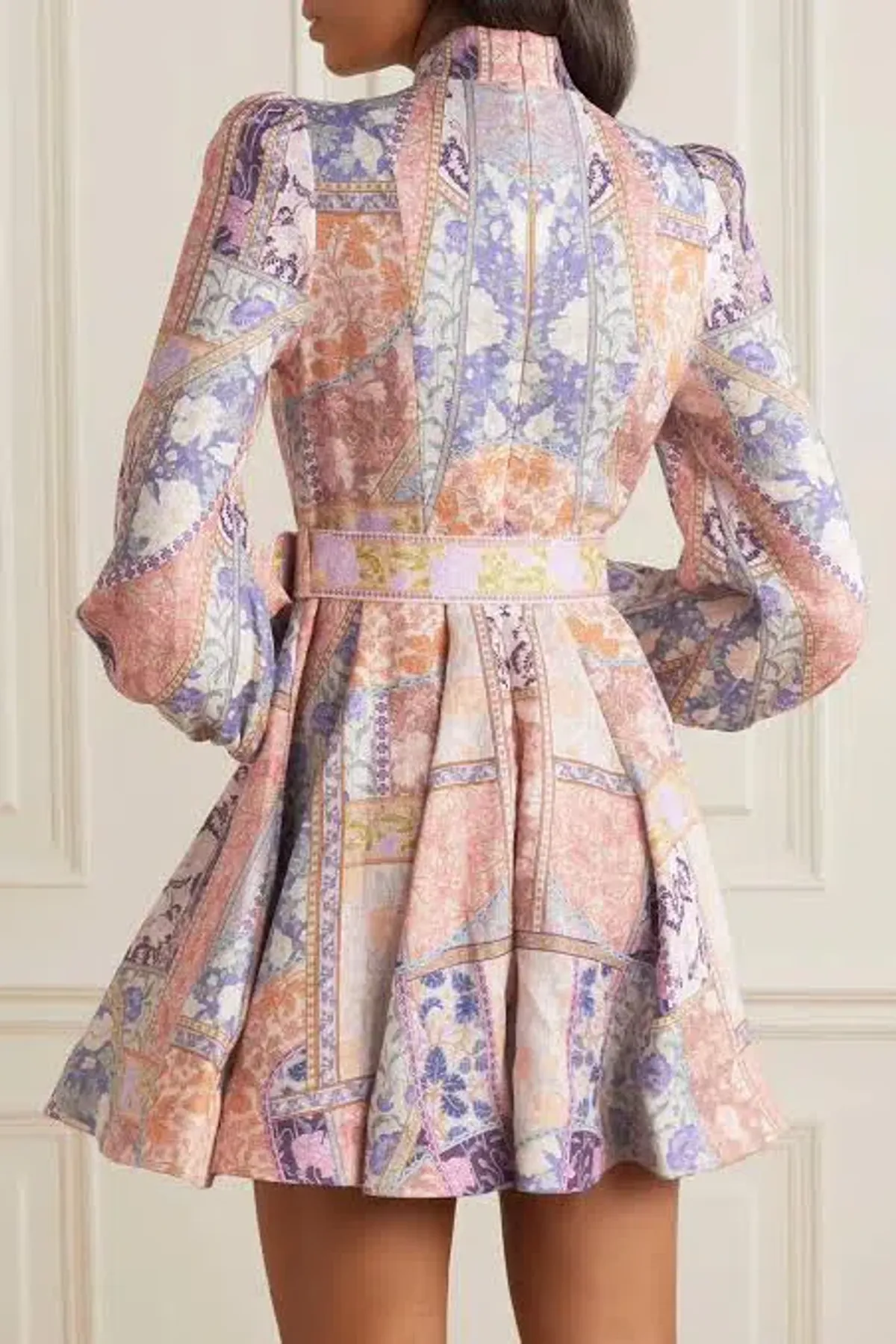 Zimmermann Kaleidoscope Buttoned Mini Dress Size 3 AU 14 - Image 2