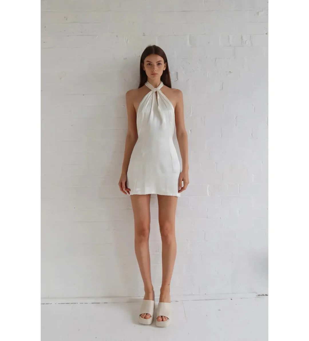 23rd & Madison Lexi White Mini Dress White Size 10 for rent on The Volte - main image