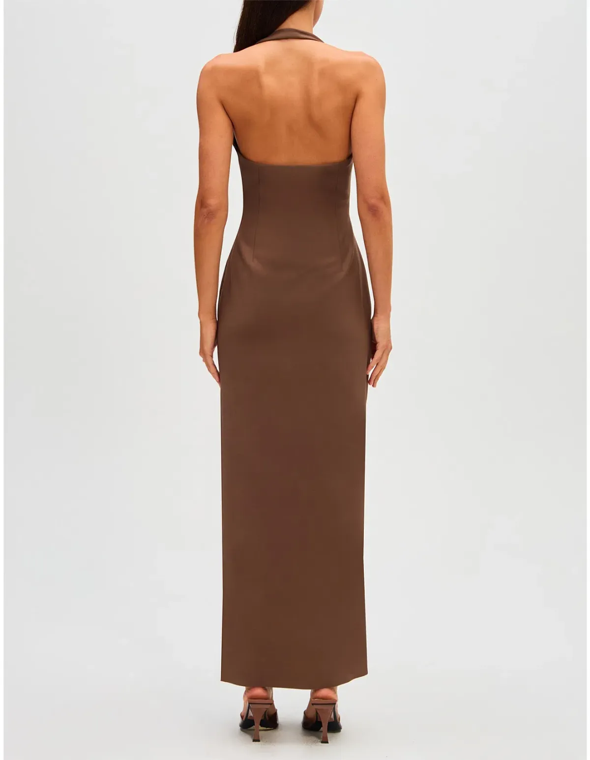 Misha Alusia Maxi Brown Size 6 - Image 2