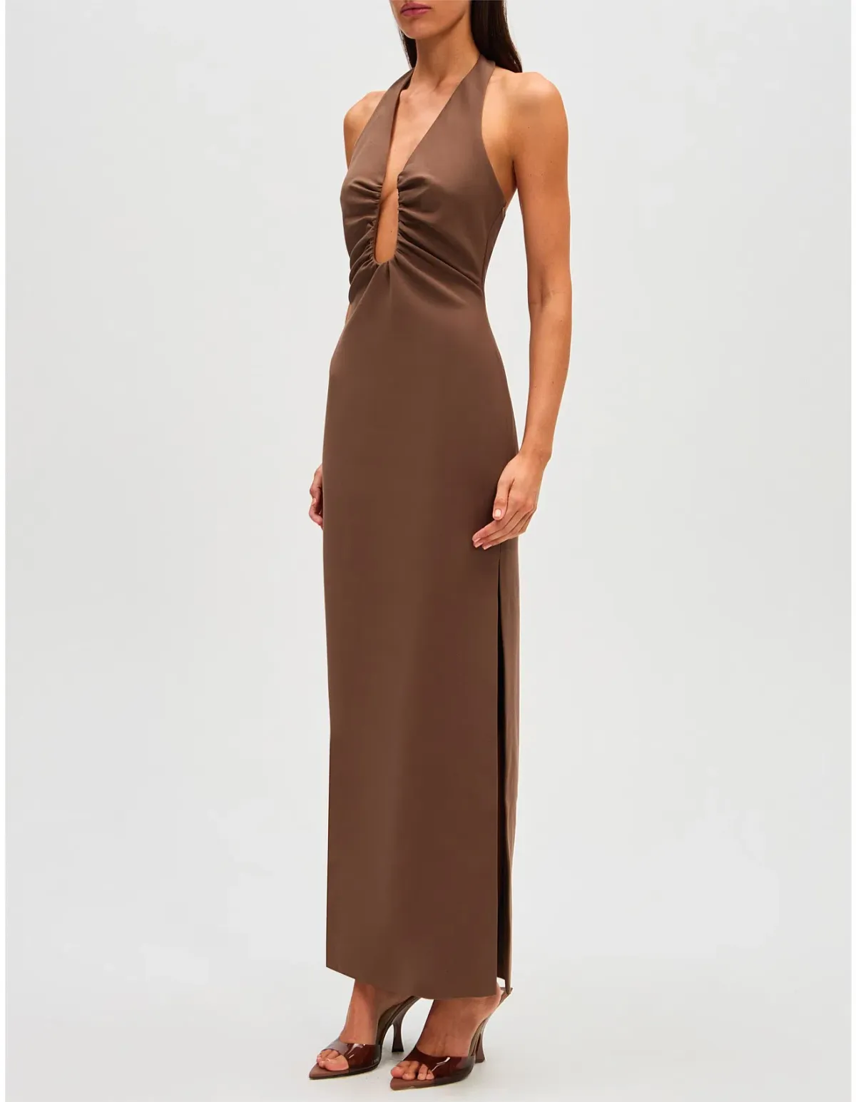 Misha Alusia Maxi Brown Size 6 - Image 3