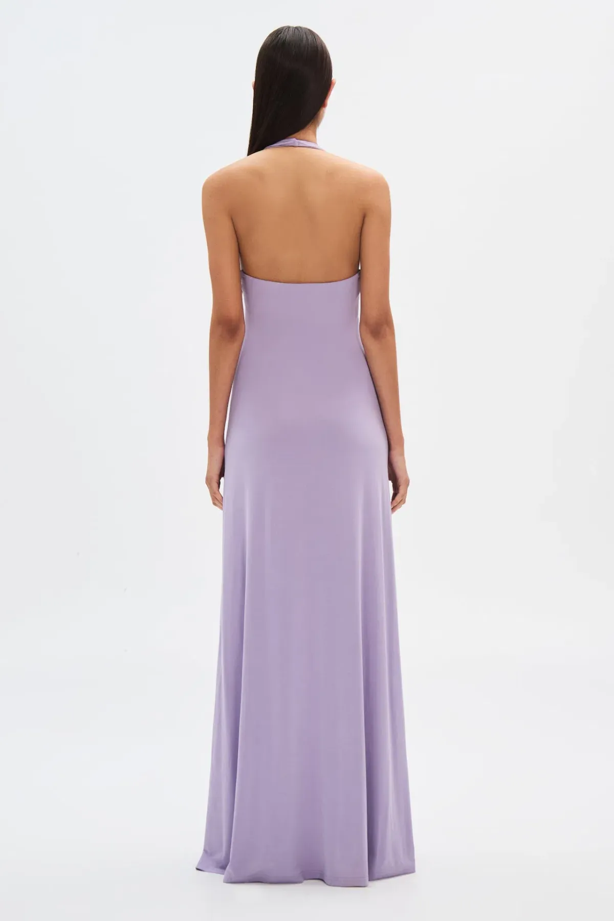 Misha Jennifer Cupro Maxi Dress Lilac Size 6/XS - Image 2