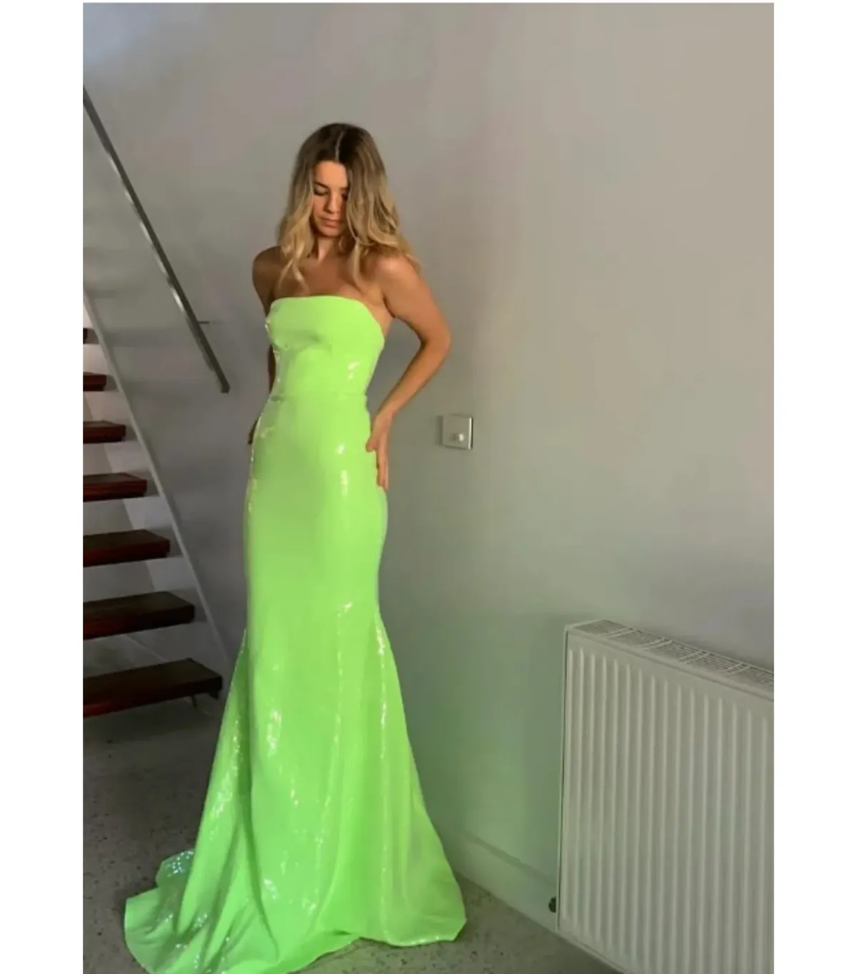 Alex Perry AP Gown Lime Size XS / AU 6 - Image 1