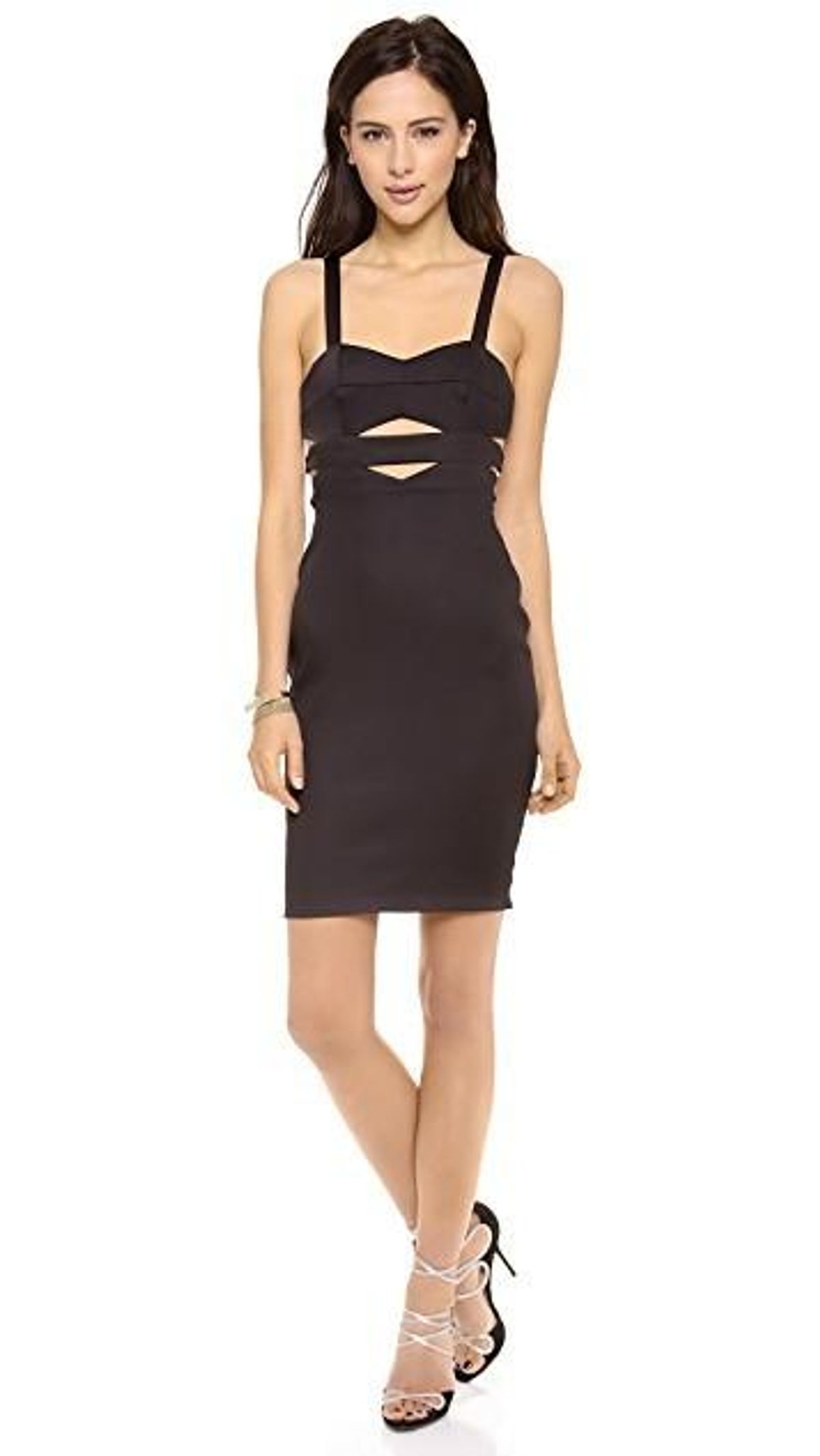 Bec & Bridge Tyra Cut Out Dress Sz 12 Wine/Mulberry Colour - Image 1
