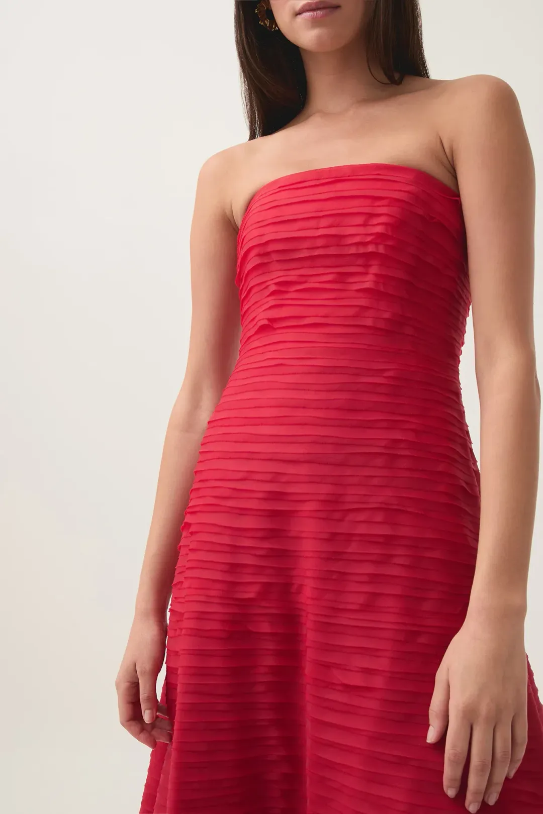 Aje Soundscape Maxi Dress in Scarlet Red Size 14 for rent on The Volte - main image