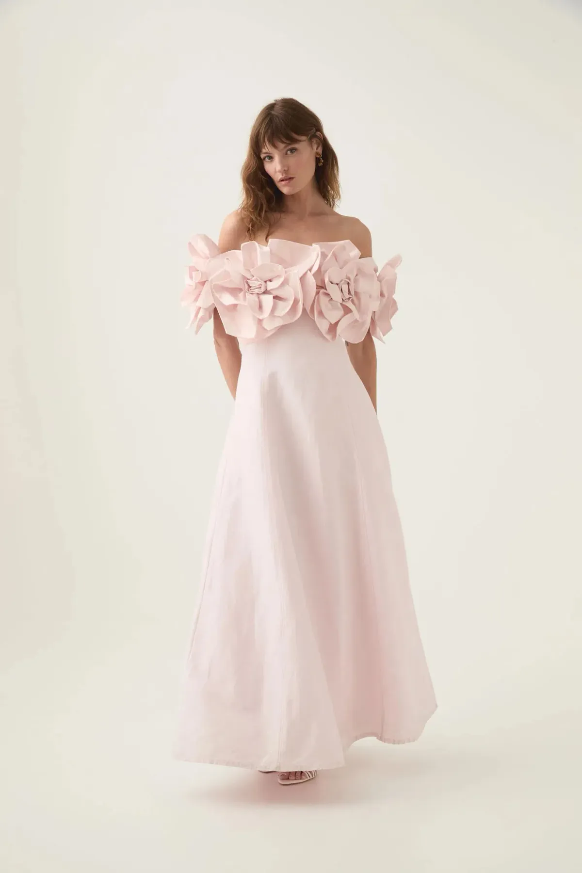 Aje Etta Midi Dress Pastel Pink Size 10 - Image 1