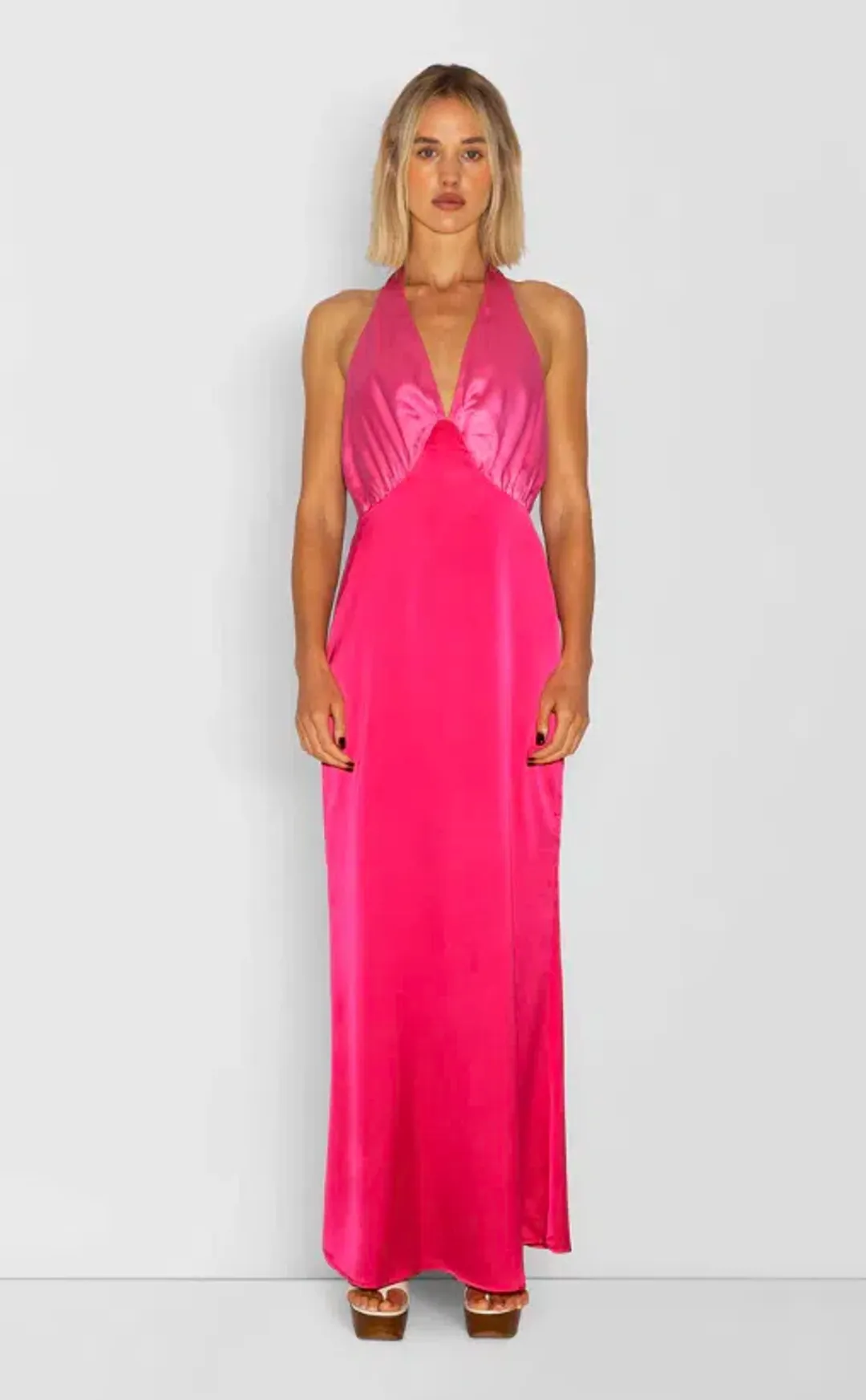 The Wolf Gang Oahu Slip Dress Hot Pink Size M / AU 10 for rent on The Volte - main image