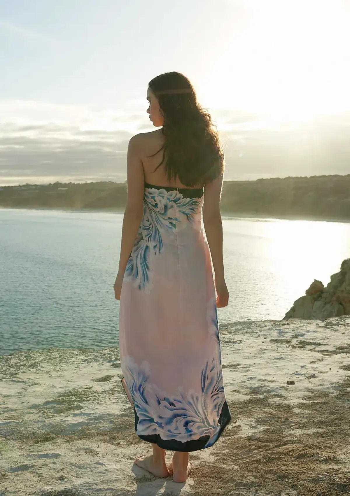 Aston Studio Maeve Dress in Seashell/Iceberg Size 10 - Image 3