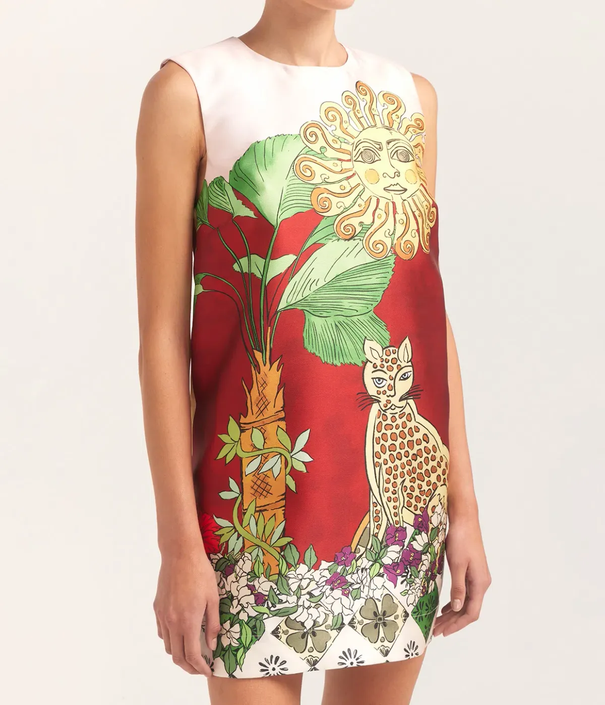 Alemais Tiger Mini Dress Print Size 12 - Image 2