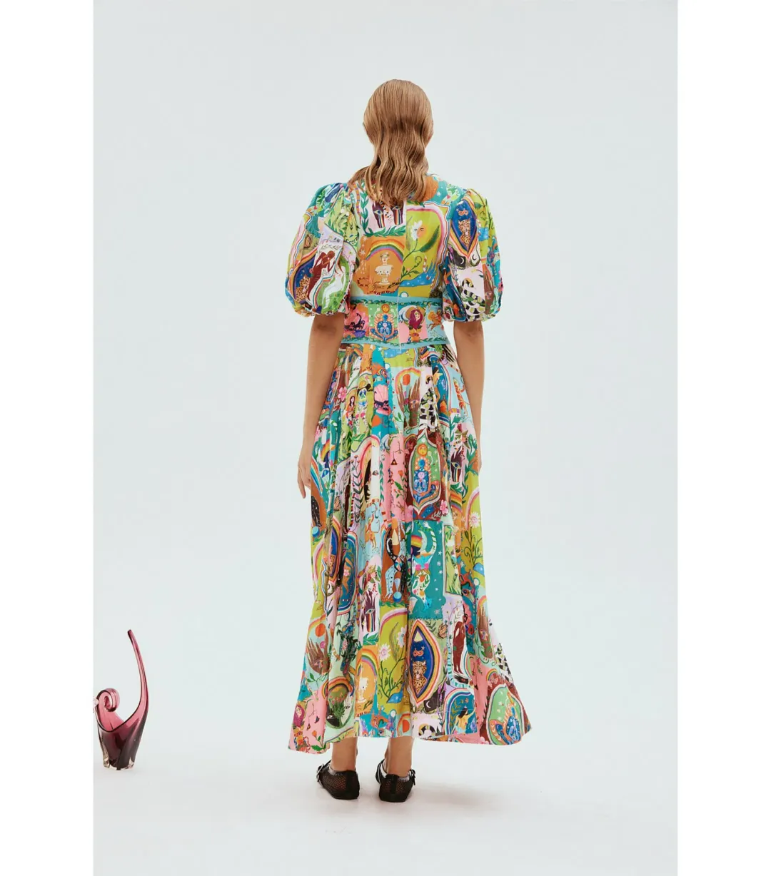 Alémais Evergreen Midi Dress Multi Size AU 14 for rent on The Volte - main image