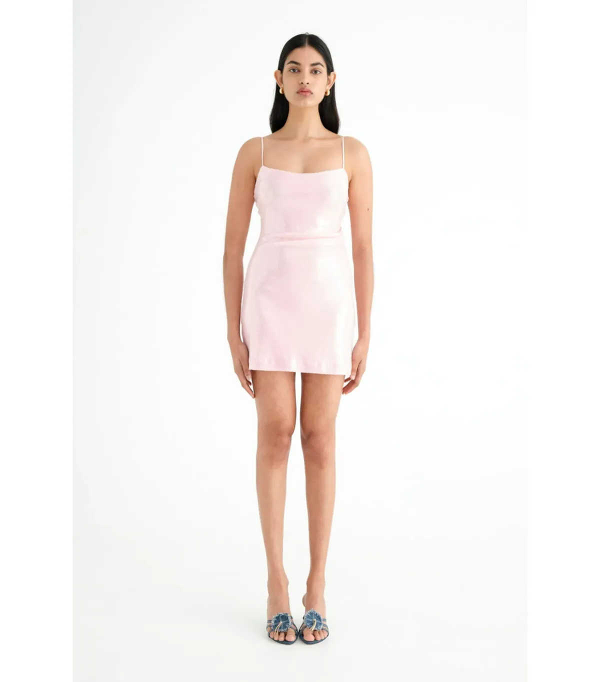 Benni Juliano Sequin Dress in Candy Floss Size AU 10   - Image 1