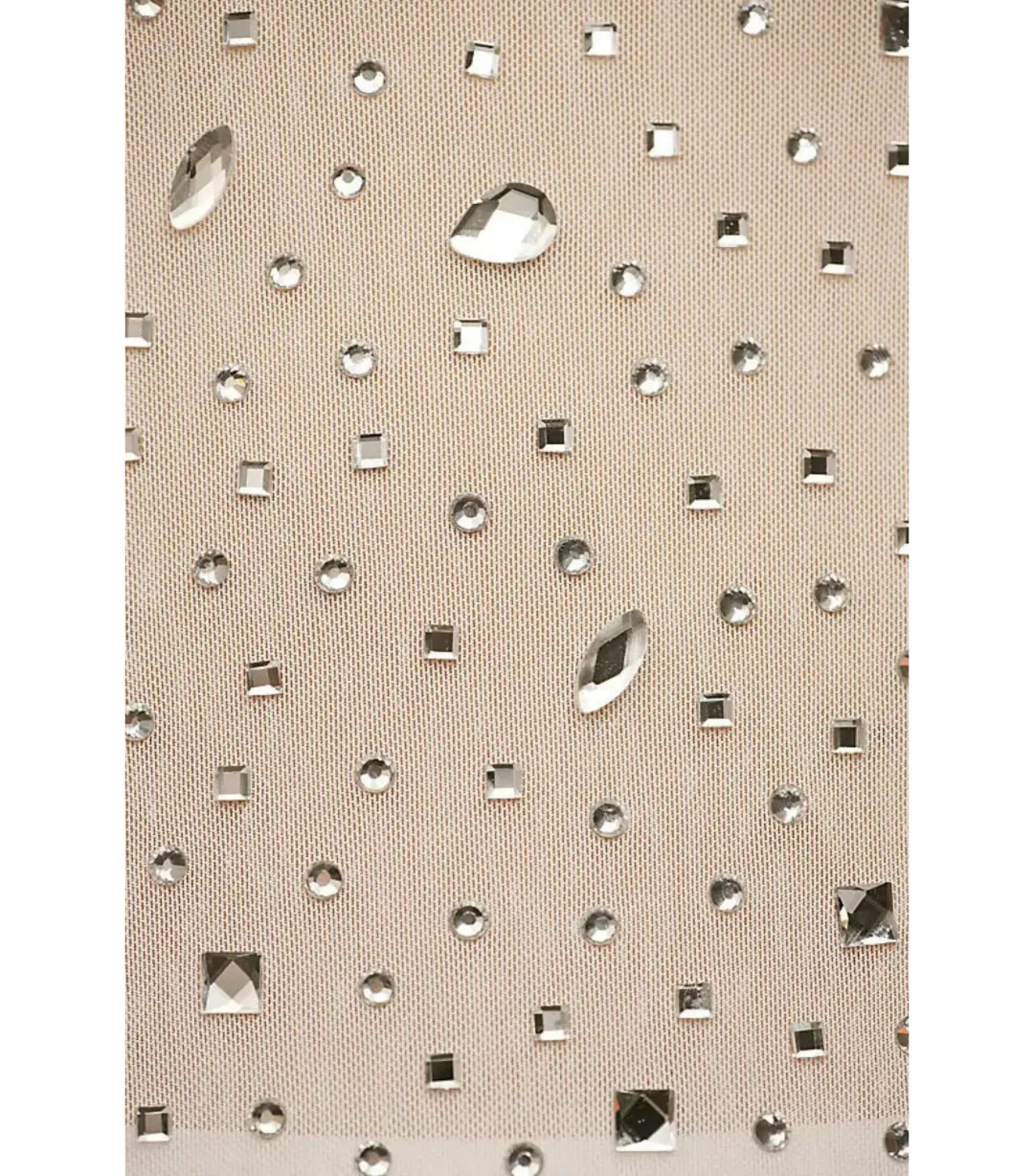 Lamarque Maret Rhinestone Mesh Dress Bisque Size XS / AU 6 for rent on The Volte - main image