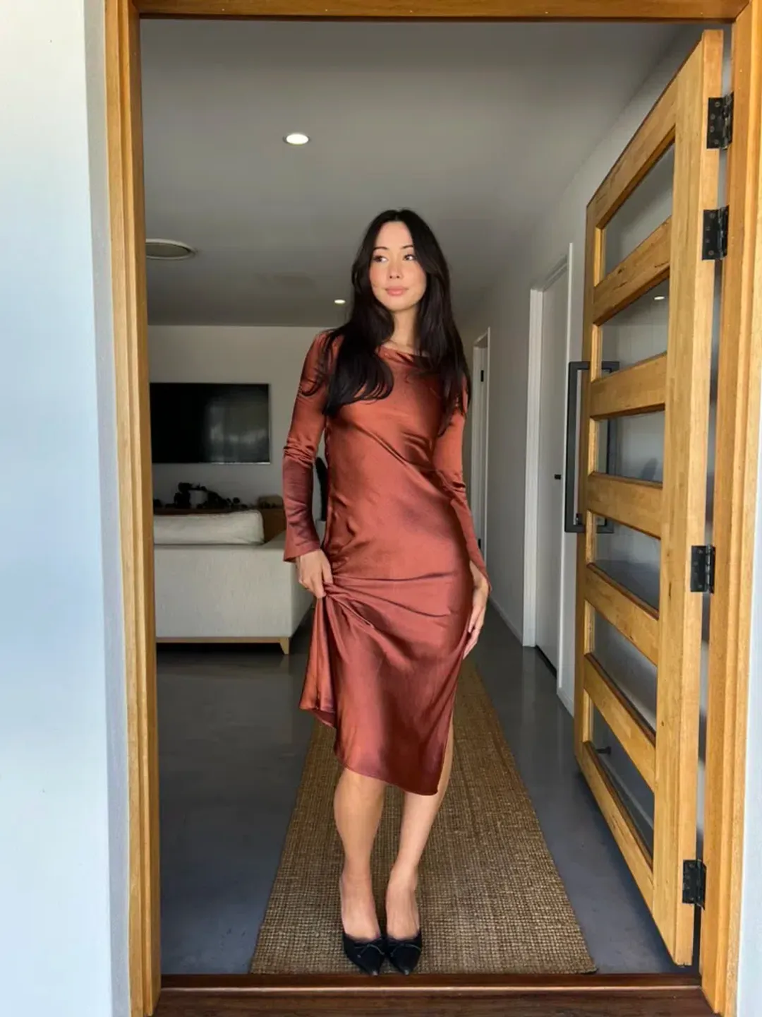 Third Form Tie Back Maxi Dress Sienna Size AU 6 for rent on The Volte - main image