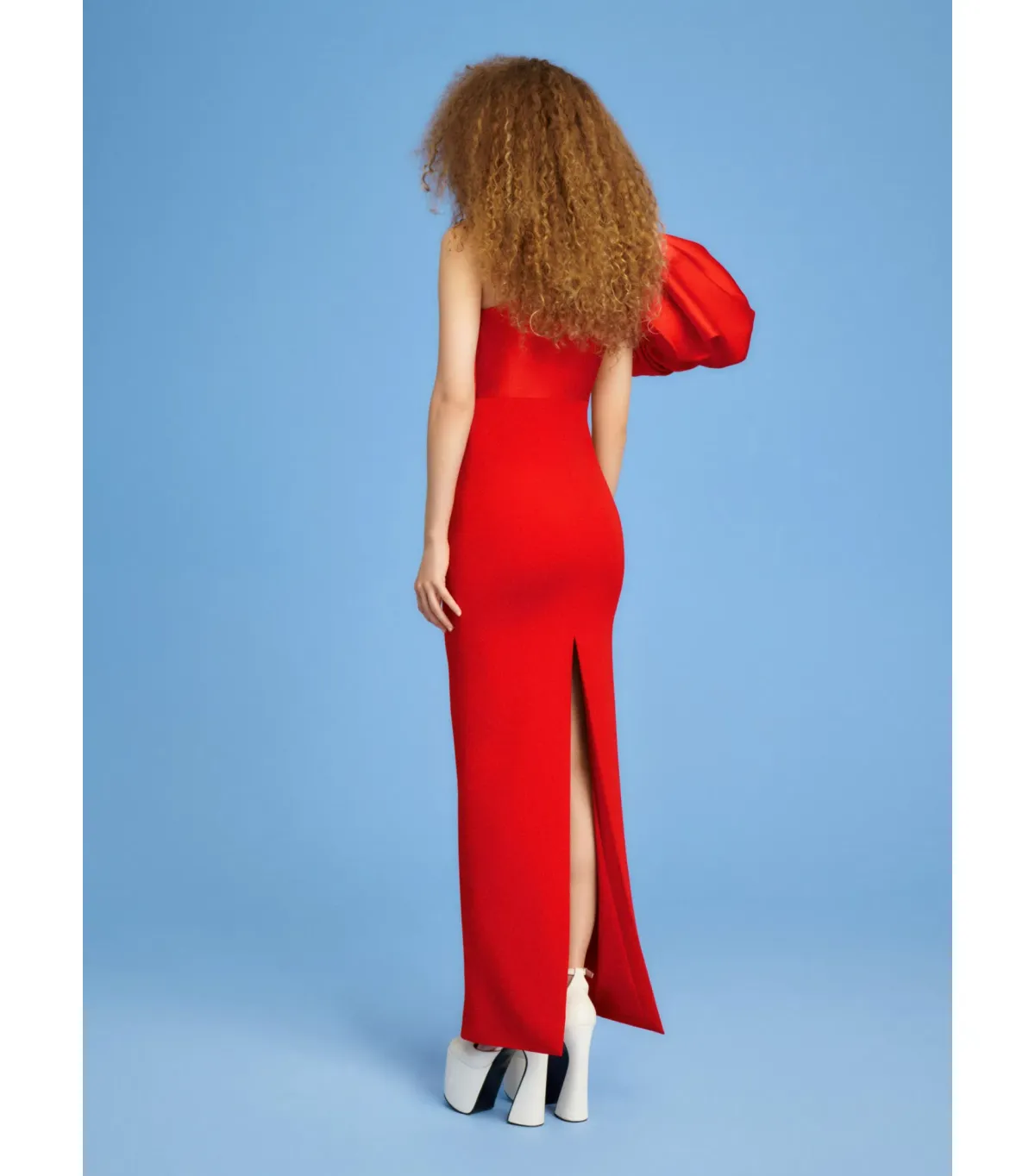 Solace London Karli Maxi Dress Red Size AU 10  - Image 3