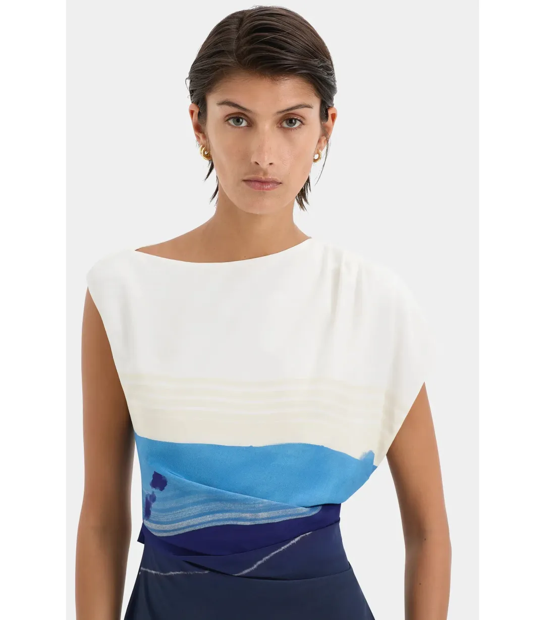 Sir the Label Mariner Midi Dress Shoreline Stripe Size AU 12  for rent on The Volte - main image