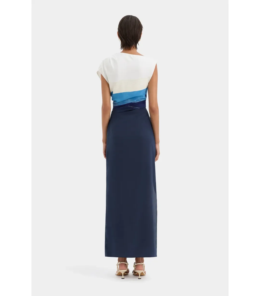 Sir the Label Mariner Midi Dress Shoreline Stripe Size AU 12  for rent on The Volte - main image