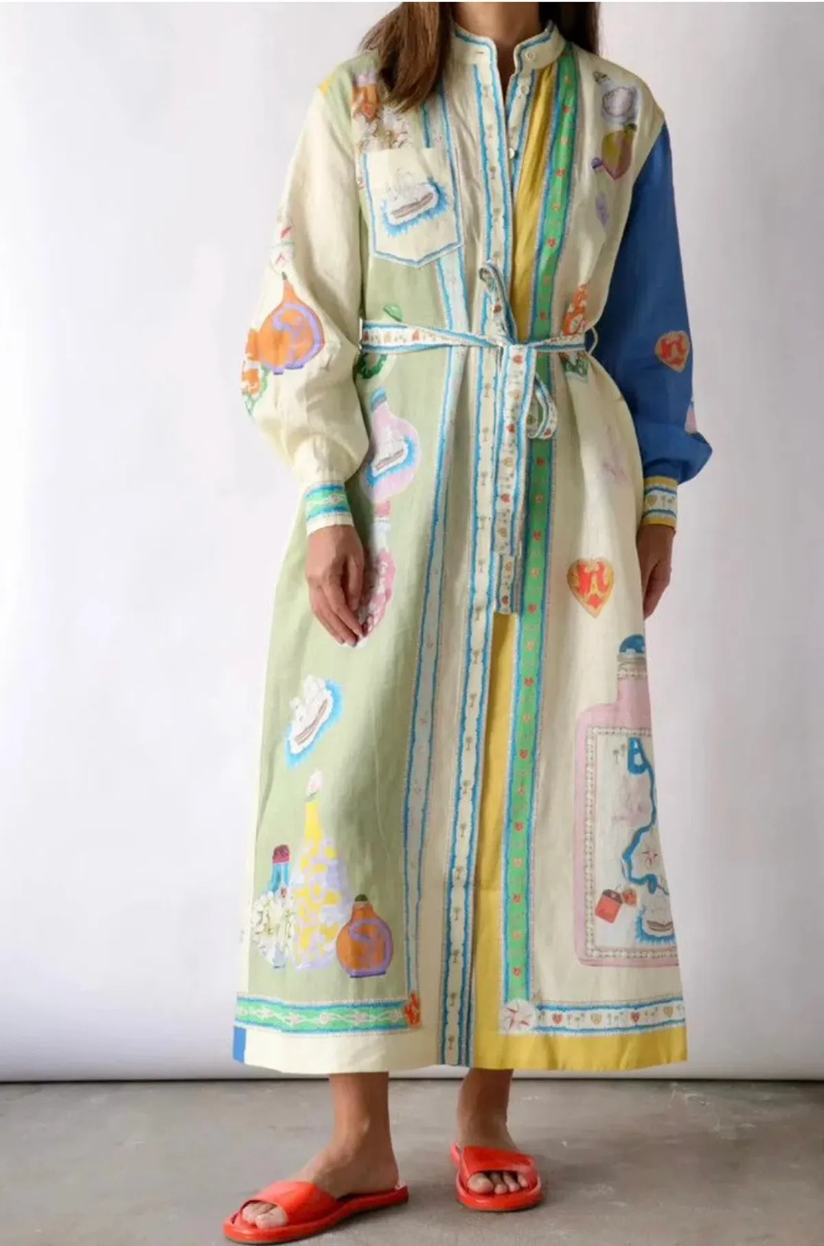 Alemais Elixir Shirt Dress Multi Size AU 12   - Image 4