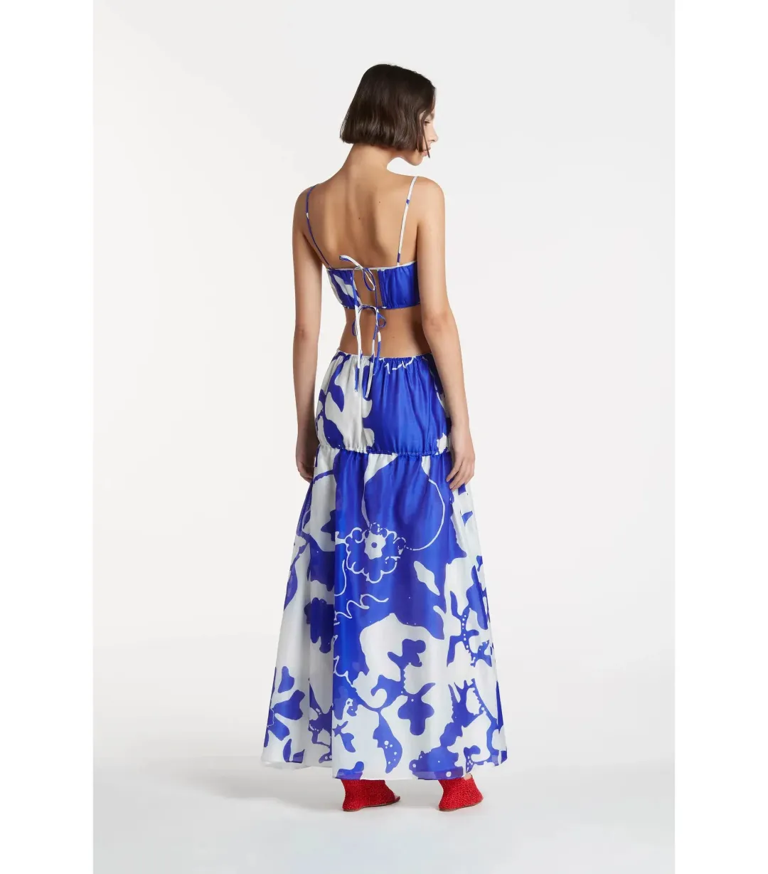 Sir The Label Vivi Top and Skirt Set Blue Print Size 1 / AU 8 for rent on The Volte - main image