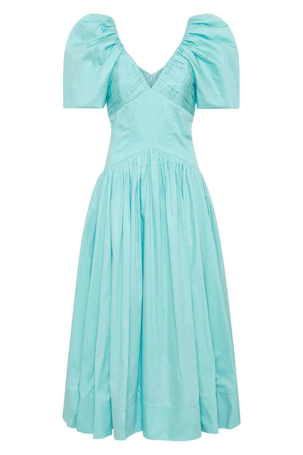Aje Gabrielle Plunge Midi Dress Spearmint Blue Size AU 10 - Image 6