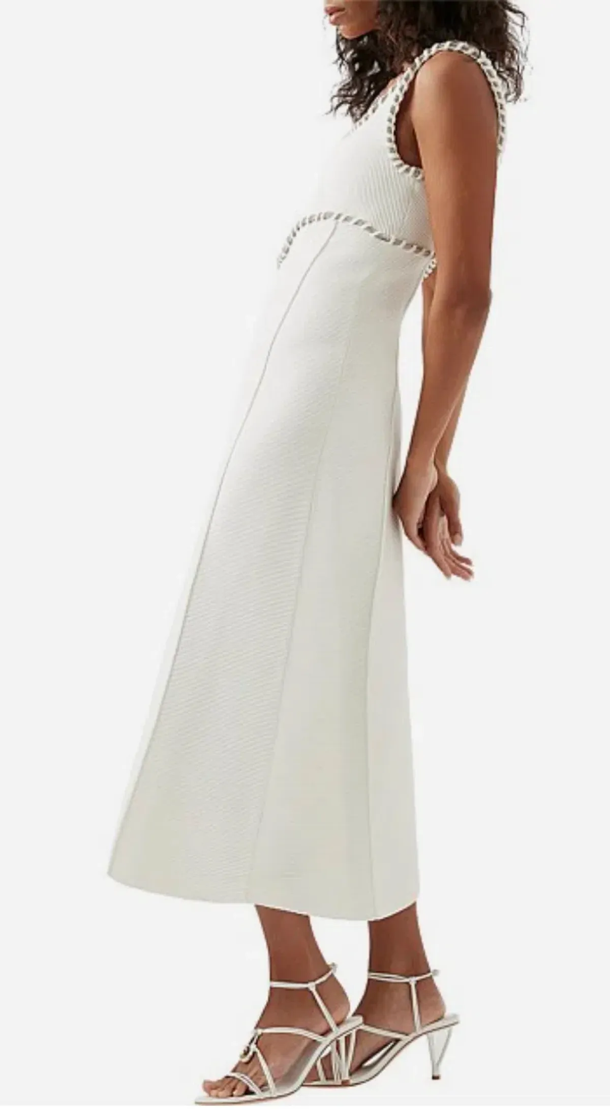 Aje Carve Abstract Knit Dress - White - Size S - Image 2