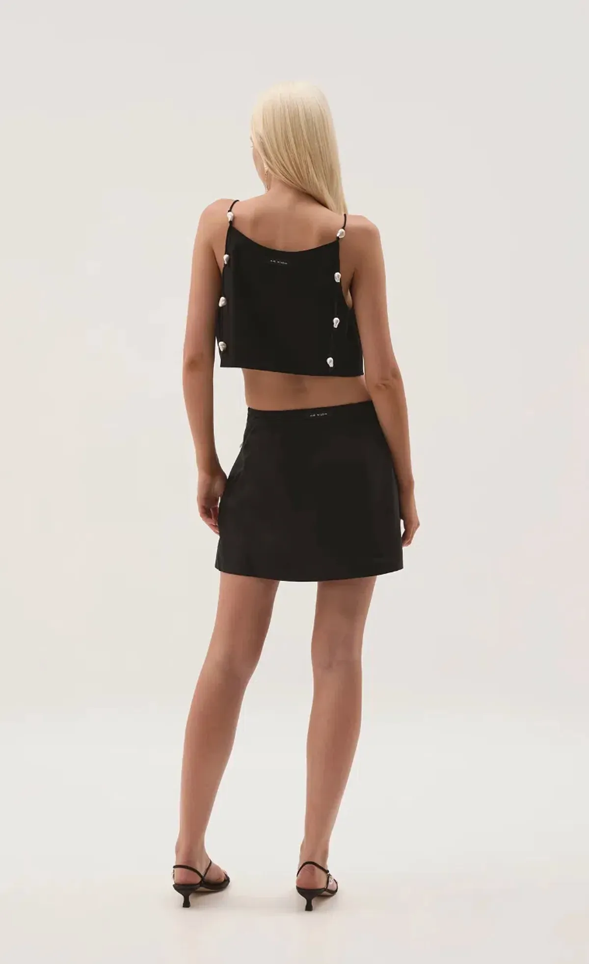 Aje  Akoya Crop and Mini Skirt Set Black Size 14 - Image 2