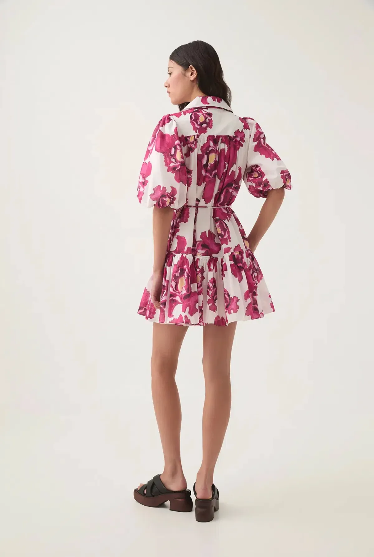 Aje Eliza Smock Mini Dress Boldly Blooming Size S / AU 8 - Image 5