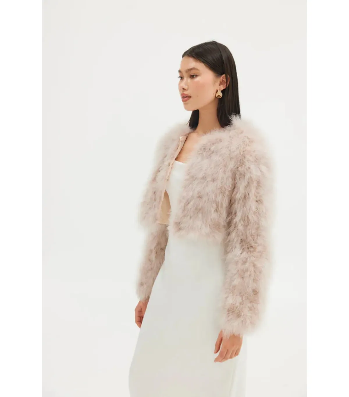 Bubish Manhattan Crop Jacket Blush Size S / AU 8  - Image 4