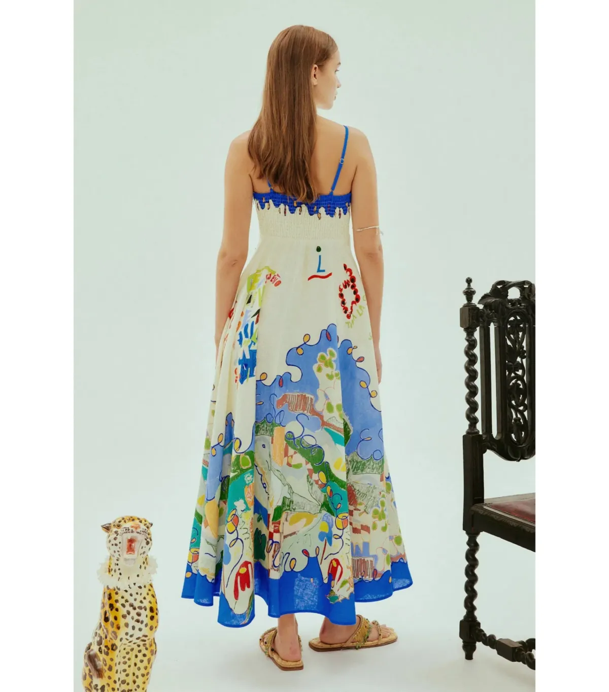 Alemais Nadia Sundress Print Size AU 12 - Image 4