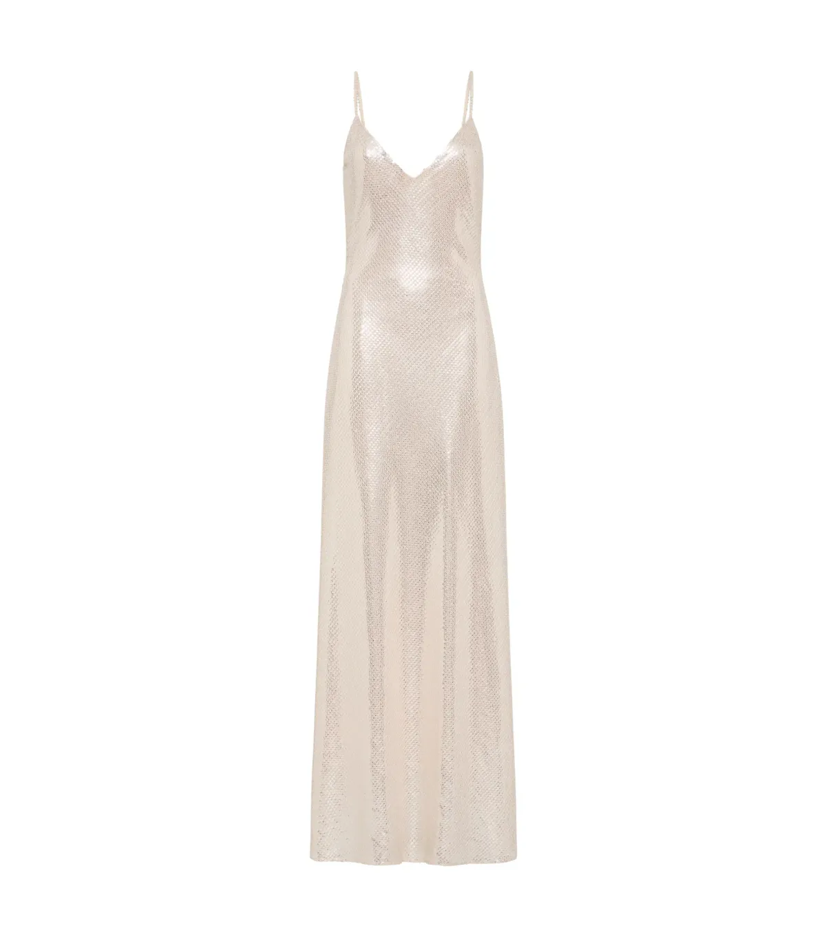 Manning Cartell High Voltage Slip Dress Nude Silver Size AU 8 - Image 5