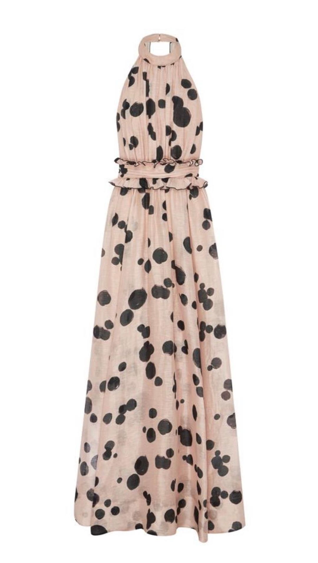 Aje Georgia Maxi Dress Pink Print Size 6 for rent on The Volte - main image