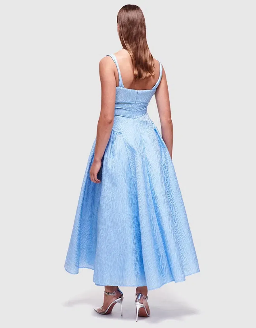 Rachel Gilbert Sophy Strap Midi Dress in Blue Size 4 / AU 14 for rent on The Volte - main image