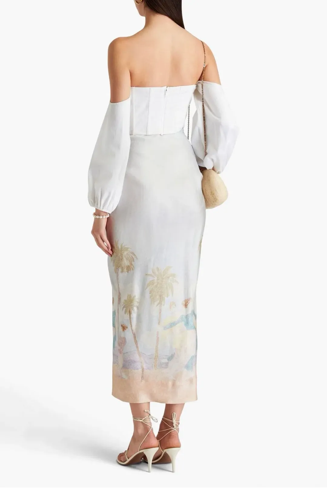 Zimmermann Ruched Printed Maxi Skirt Size S / AU 8 for rent on The Volte - main image