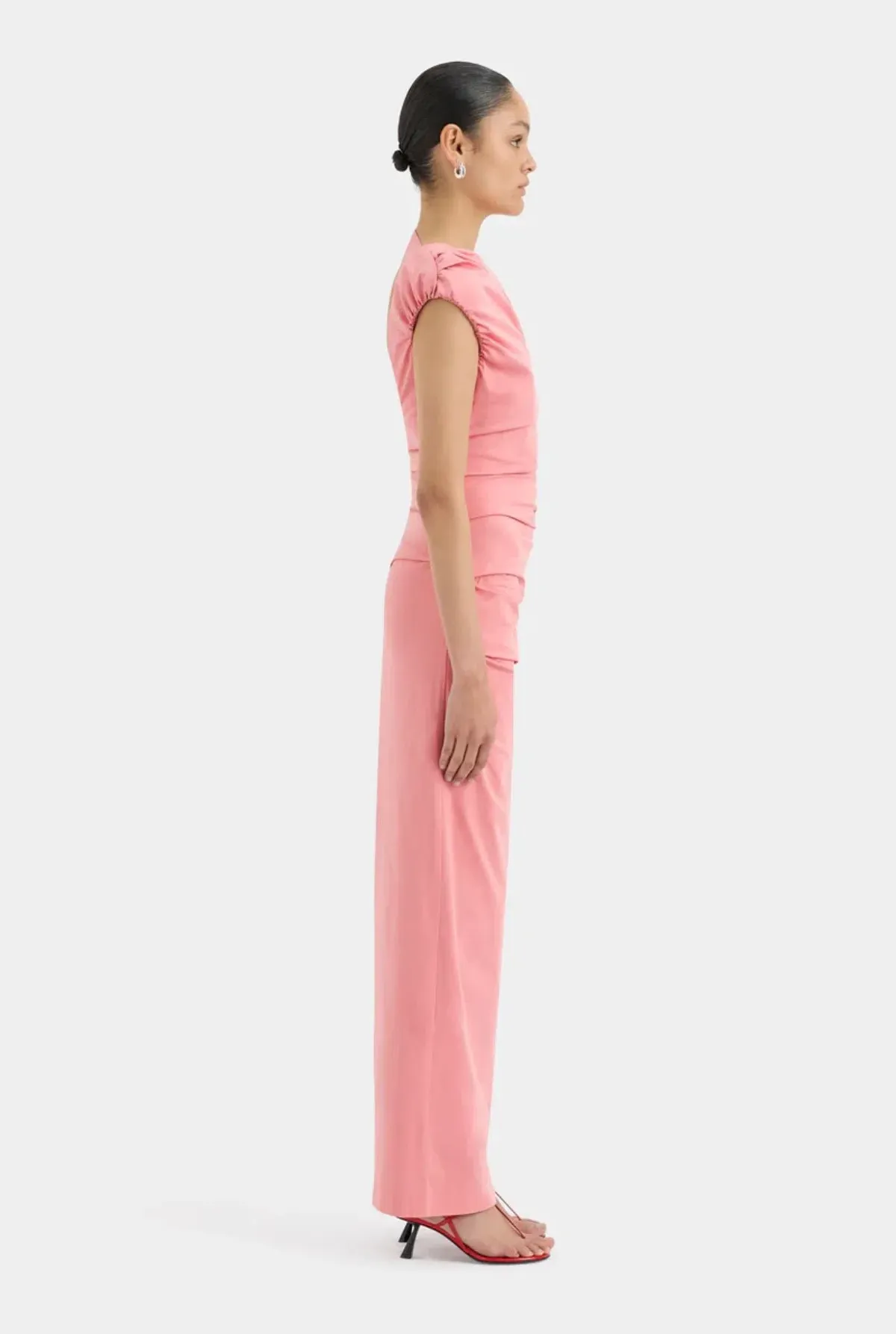 Sir The Label Giacomo Gathered Gown Pink Size 1 / AU 8 - Image 2