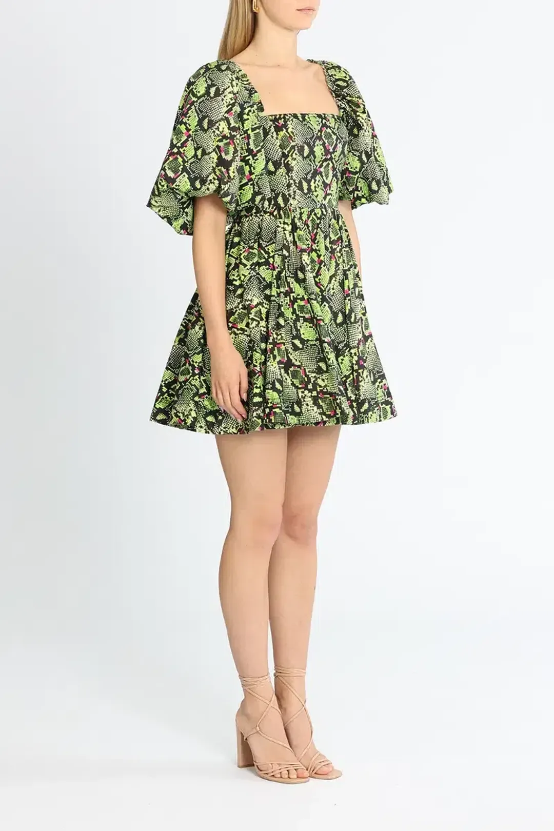 Aje Serpentine Corset Mini Dress Print Size 10 for rent on The Volte - main image