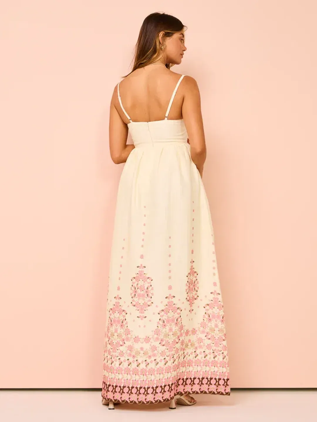 Hansen and Gretel Akacia Maxi in Cream Empress Size 6  for rent on The Volte - main image
