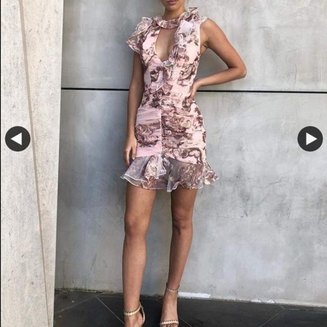 Atoir Stars valentines Mini Dress Pink Size 6 for rent on The Volte - main image