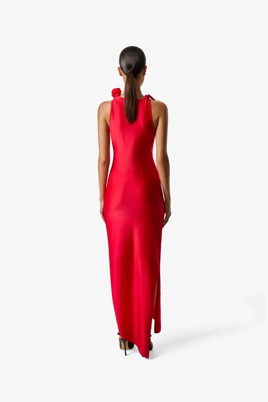 Coperni Asymmetric Flower Gown Red Size S / AU 8 for rent on The Volte - main image