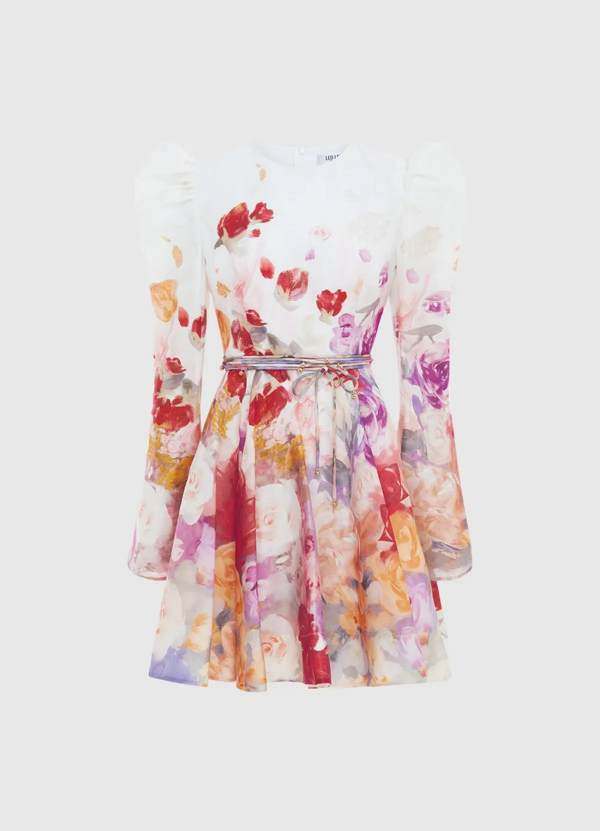 Leo Lin Jordyn Mini Dress Fleur Print Size 8 - Image 4