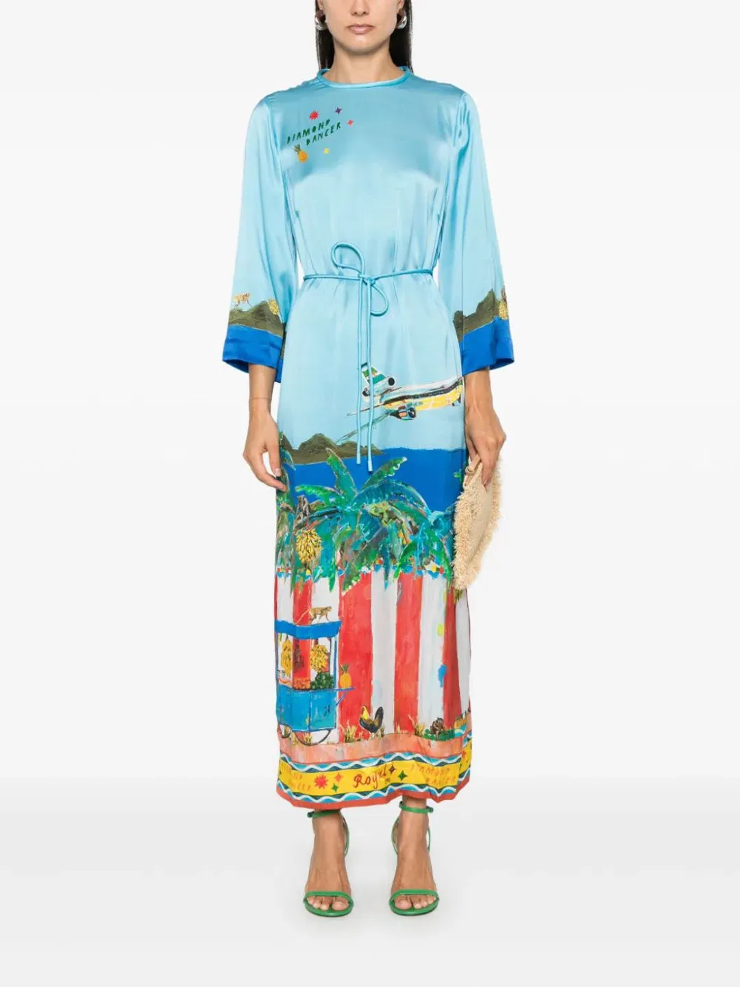 Alemais All Aboard Midi Dress Multi Size 10 for rent on The Volte - main image