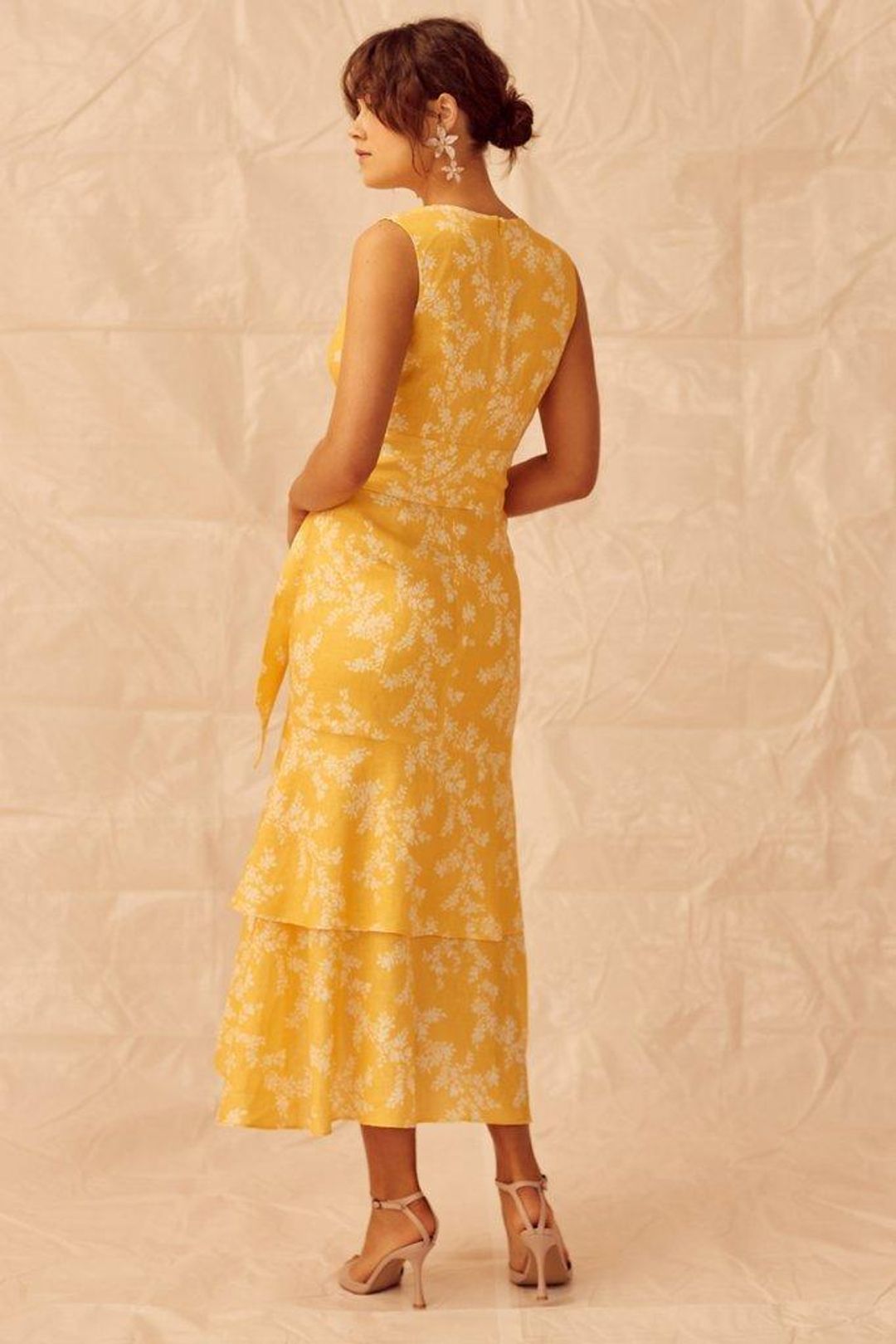 Keepsake The Label Fallen Dress in Golden  for rent on The Volte - main image