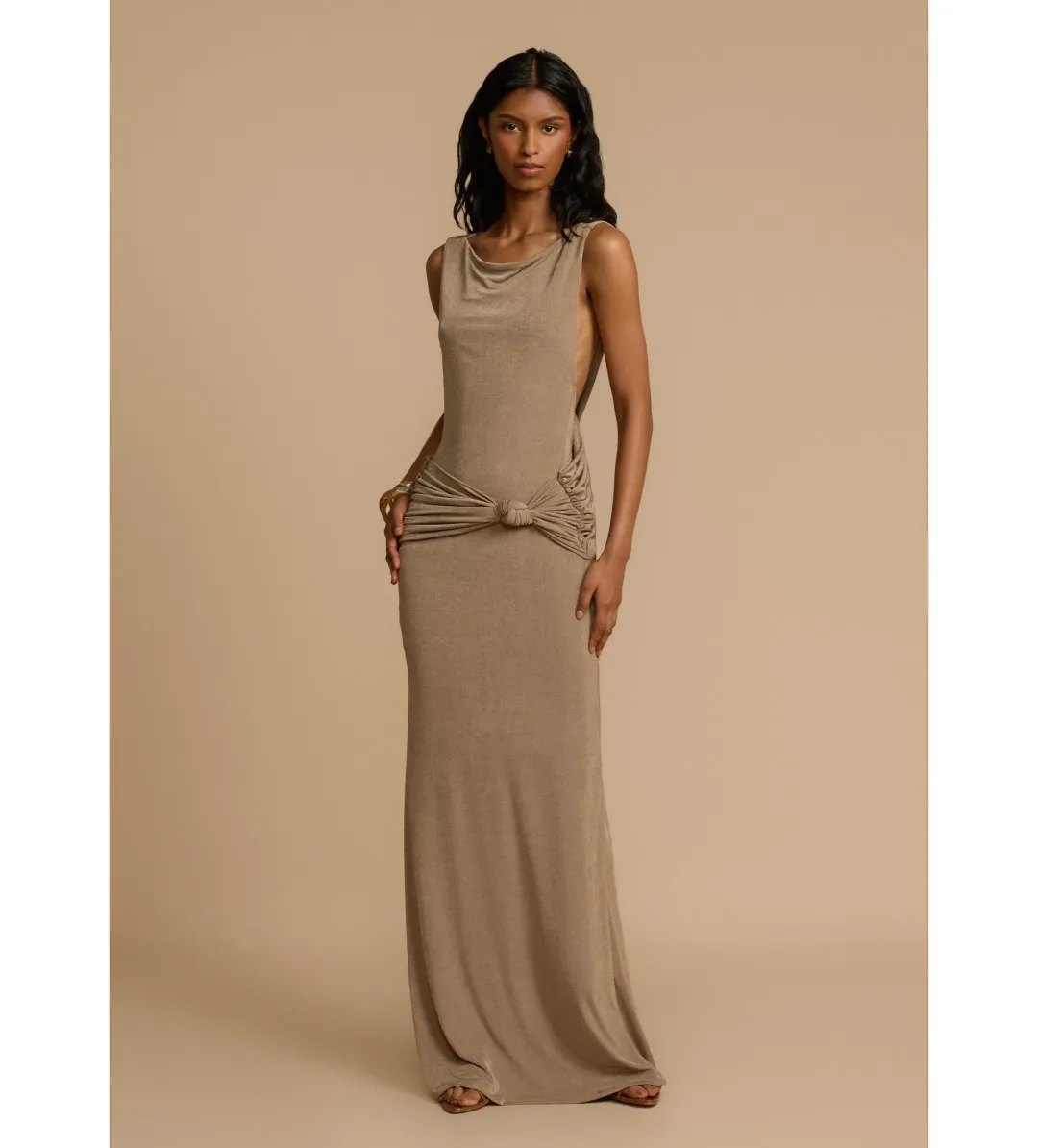 Arcina Ori Matisse Dress Grey Size  XS/Au 6  for rent on The Volte - main image