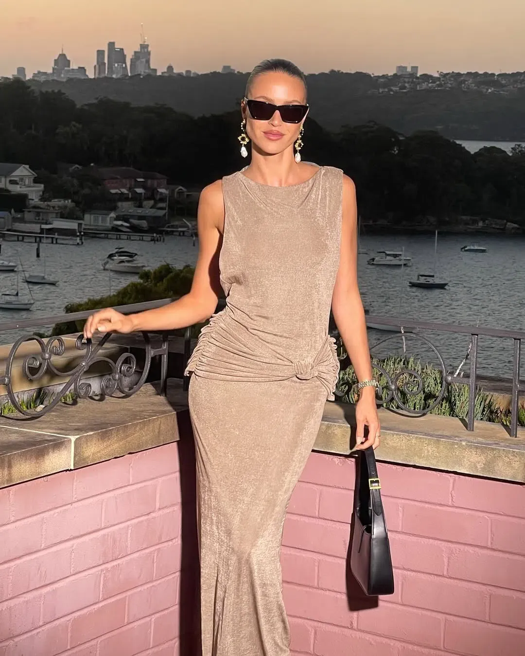 Arcina Ori Matisse Dress Grey Size  XS/Au 6  for rent on The Volte - main image