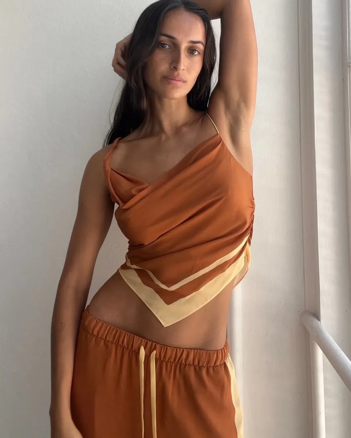 Sir the Label Soma Scarf Cami Size 1/Au 8 and Pant Set Rust Size 0/Au 6 - Image 3